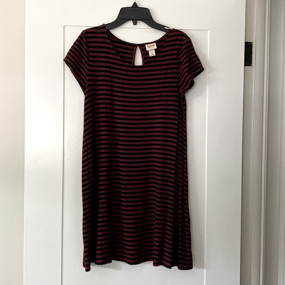 Mossimo Supply Co T-Shirt Striped Dress - Sz M